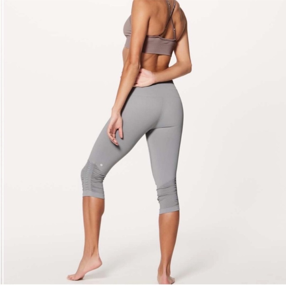 Lululemon Awakening Crop *Taryn Toomey Collection 17" in Ice Grey
